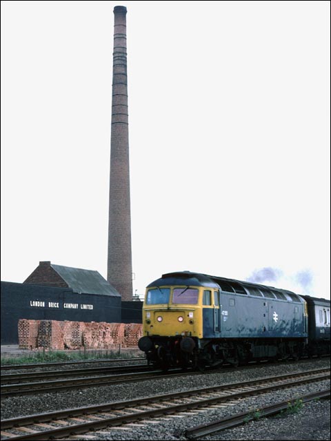 Class 47 at  on the ECML at Farcet