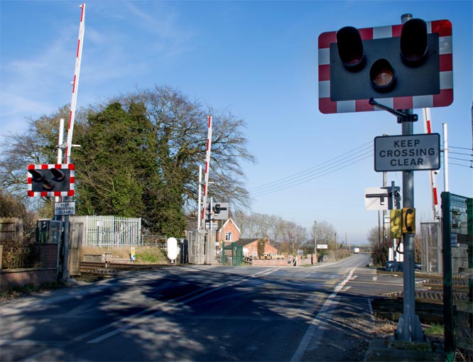 Scopwick  road crossing 25-2-2019