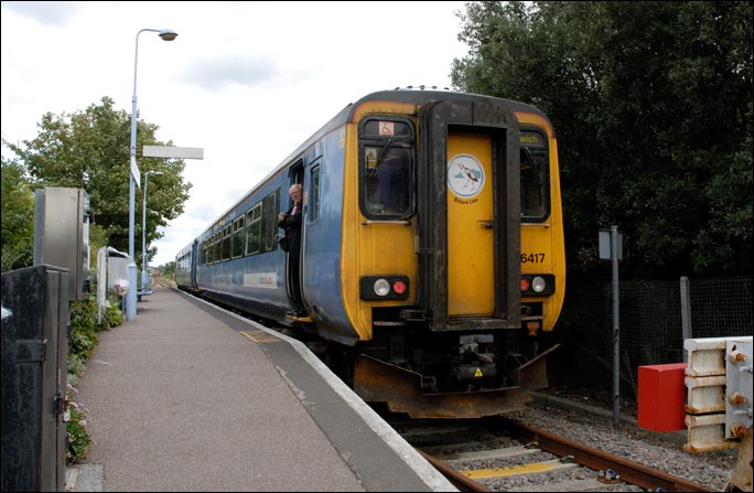 National Express East Anglia class 156417 at Sheringham 
