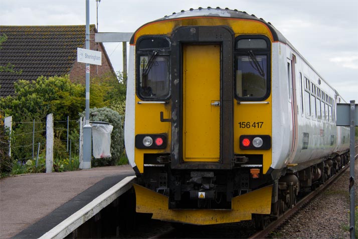 Sherringham station on the 22nd of April 2017 