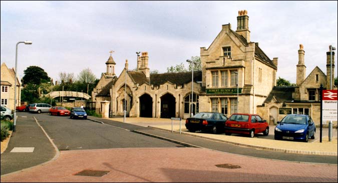 The outside of Stamford station
