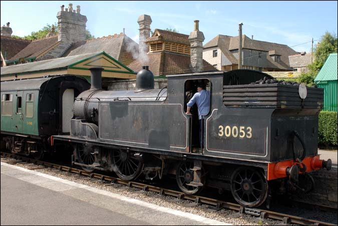 30054 at Corfe Castle station
