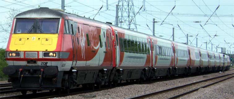 Virgin East Coast DVT 802207 on a up train 