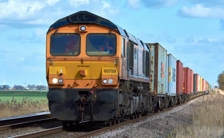 GBRf class 66759 at Tuves 14th March 2022 .