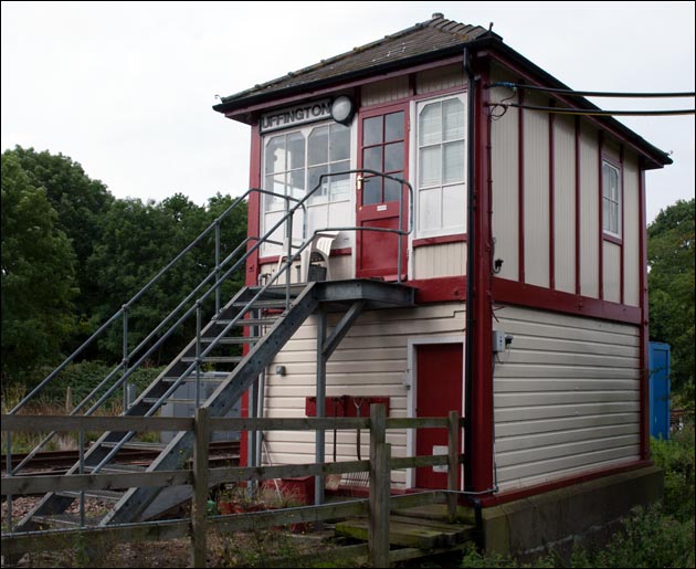 Uffington signal box from the rear on the 16th of October 2010 Uffington signal box from the rear on the 16th of October 2010