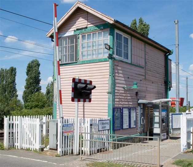 Magdalen Road signal box in 2020 