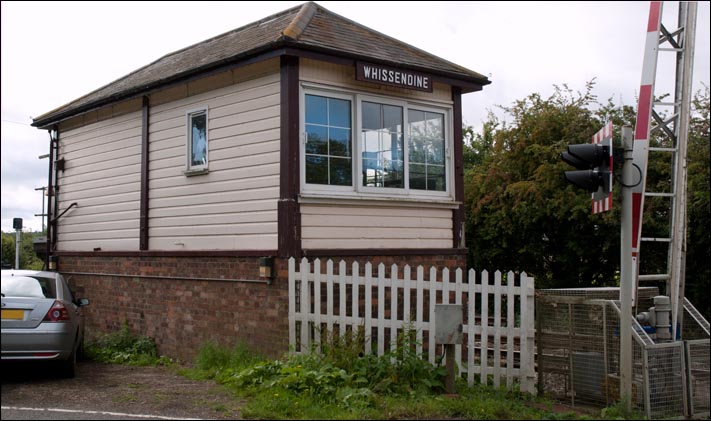 Wissendine signal box from the rear in 2009