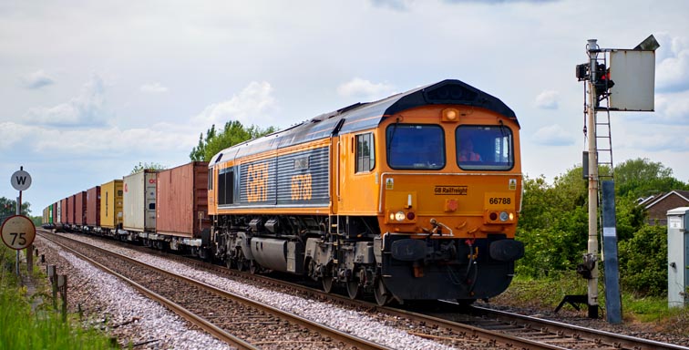 GBRf class 66788 at Whittlesea