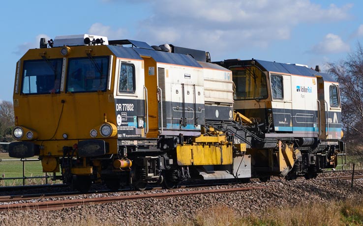 VolkerRail DR77802 on the 26th Febuary in 2021