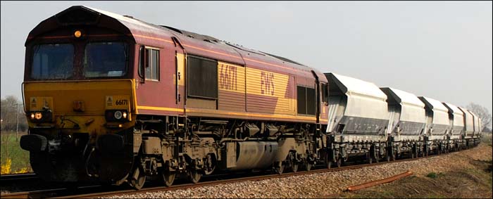 DB Schenker Rail class 66171 on Saturday 21st March 2009 