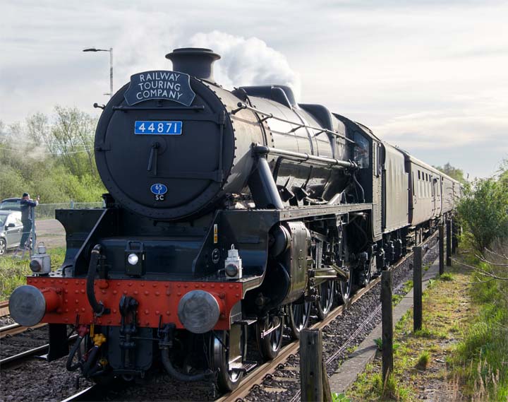 Black 5 44871 at Whitlesea 5th April 2024