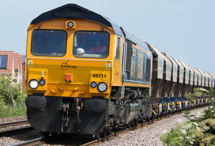 GBRf class 66714 Cromer Lifeboat 