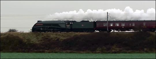 A4  60019 Union of South Africa  at Yaxley (still from video) November 2012  