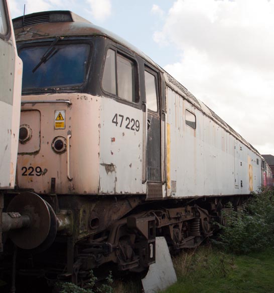 Class 47 229 at Barrow Hill in 2006