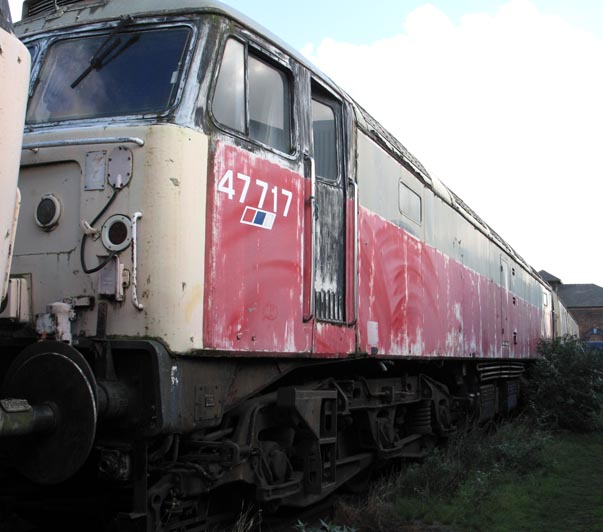 Class 47 717 at Barrow Hill 