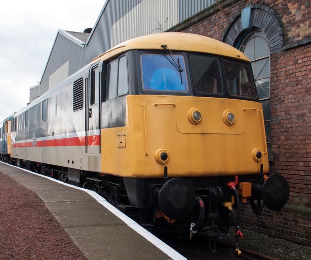 Class 82008 in InterCity Executive livery at Barrow Hill Class 82008 in InterCity Executive livery at Barrow Hill