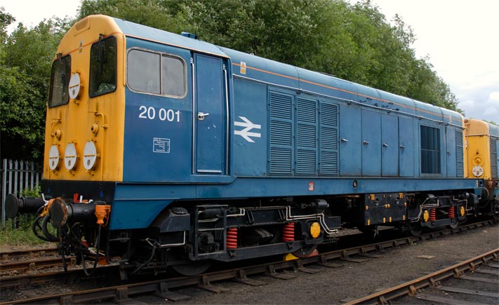 class 20001 at Barrow Hill 