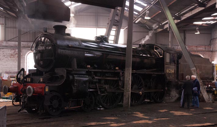 61264 inside the Barrow Hill round house 