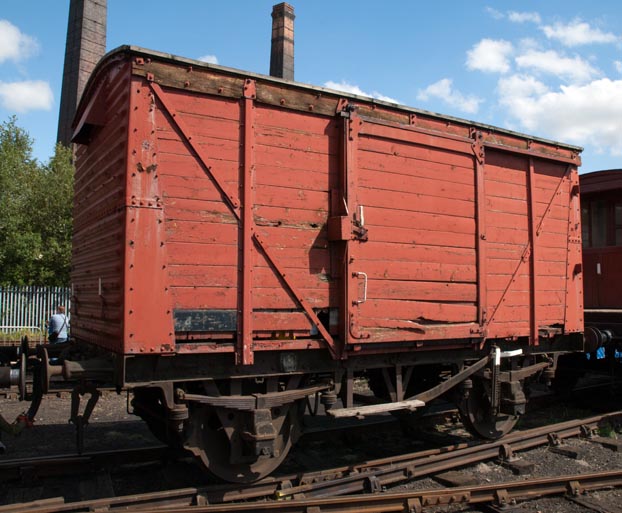 Covered van at Barrow Hill Covered van at Barrow Hill