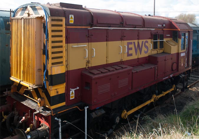 EWS class 08695 at Barrow Hill