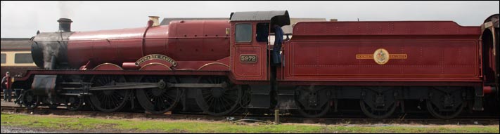  5972 Hogwarts Castle is in fact Olton Hall a Great Wester Railway 4-6-0 Hall class locomotive