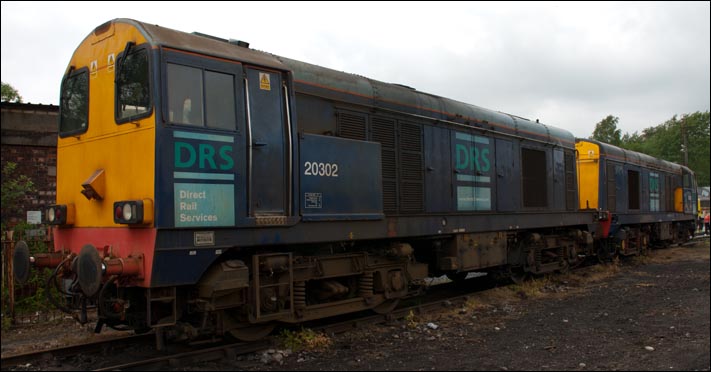 DRS class 20302 and 20307 at the 2008 open day at Carnforth