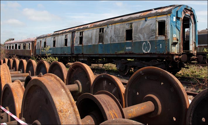 A 1st class mark one sleeping car which has seen better days A 1st class mark one sleeping car which has seen better days