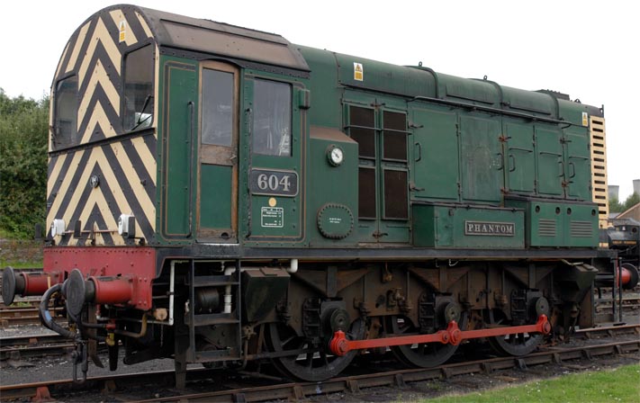 Class 08 604 at the Didcot Centre. Class 08 604 at the Didcot Centre.