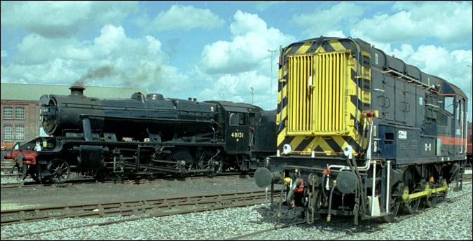 8f 48151 and a class 08 at the open day