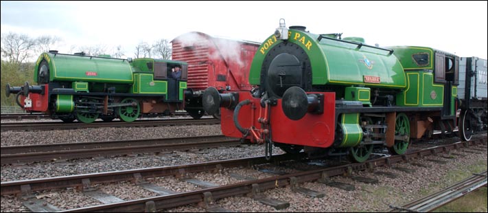 Judy and Alfred on Staturday 27th April 2013 at Swithland Sidings. 