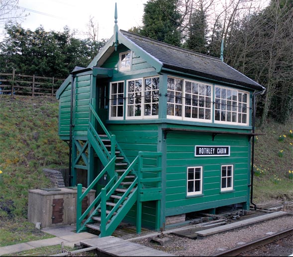 Rothley Cabin signal box at the Great Central Railway 
