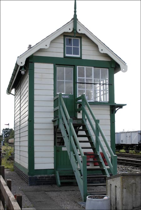 Quorn and Woodhouse signal box  the steps end.  