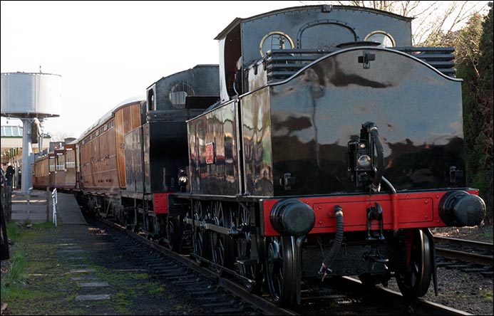 The Web Coal Tank no.1054 and the LMS 0-6-0T at Louhborough station The Web Coal Tank no.1054 and the LMS 0-6-0T at Louhborough station