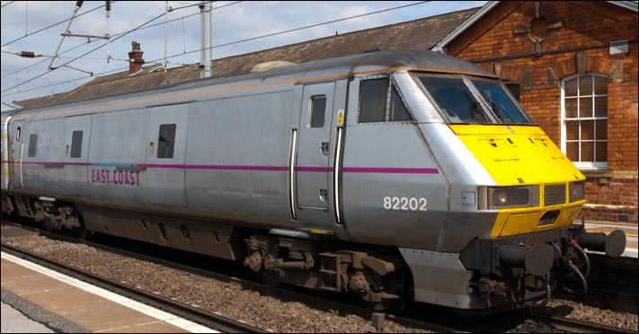 East Coast DVT at the head of a up train in 2013