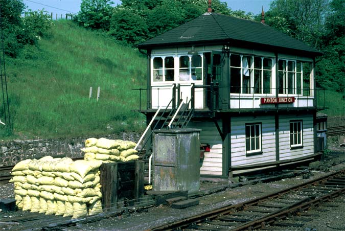 Manton Junction signal box. Manton Junction signal box.