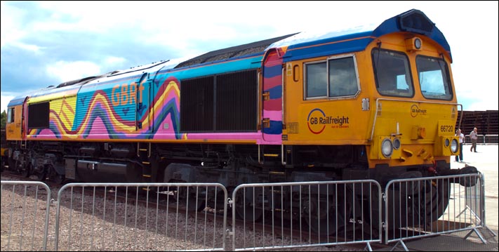 GBRf class 66720 which was on display 