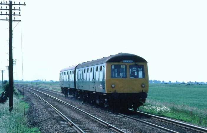two car Cravens DMU to Doncaster  on the March to Spalding line