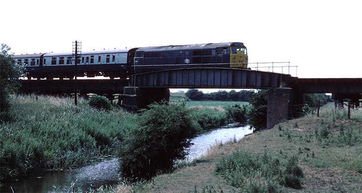 Class 31 on a passenger train 