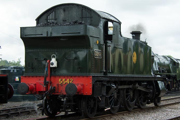 Great Western 2-6-2T no.5542 at Dereham Great Western 2-6-2T no.5542 at Dereham