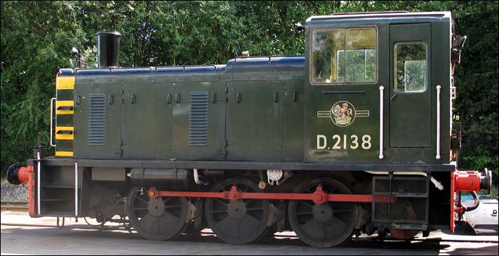 Class 03 0-6-0 diesel shunter number D 2138 Class 03 0-6-0 diesel shunter number D 2138