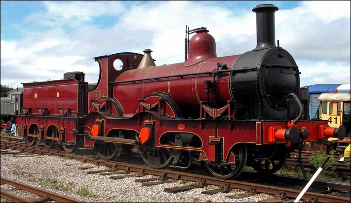 Midland 2-4-0 158A on Display 