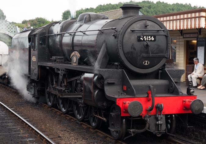 45156 at Weybourne station on the 1st of September 2012