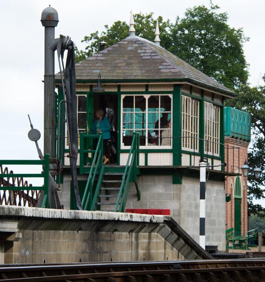 Holt signal box and water crane