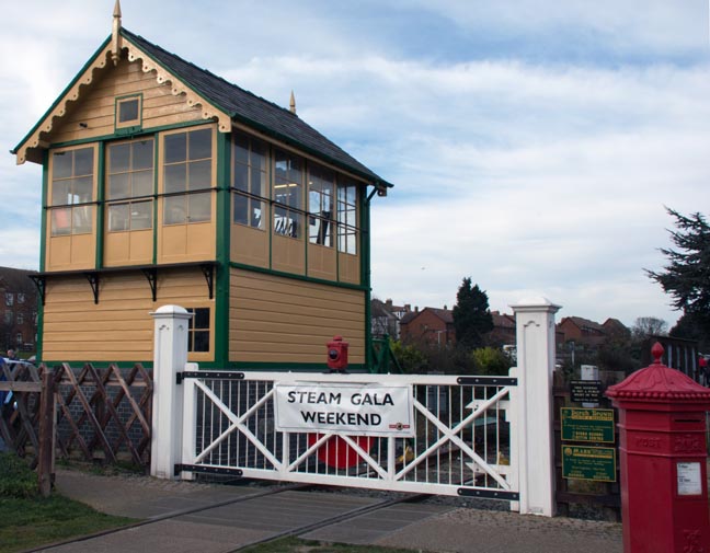 Sheringham East signal box in 2015 