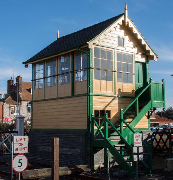 Sheringham East signal box in 2015 