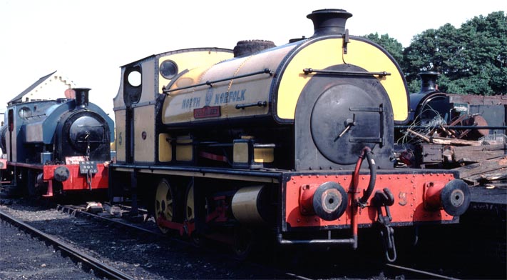 0-6-0ST John D Hammer in North Norfolk yellow 