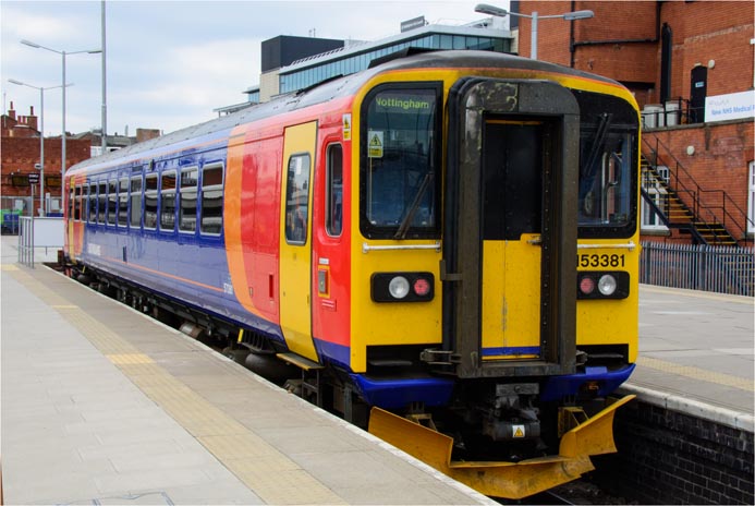 East Midland Trains class 153381 