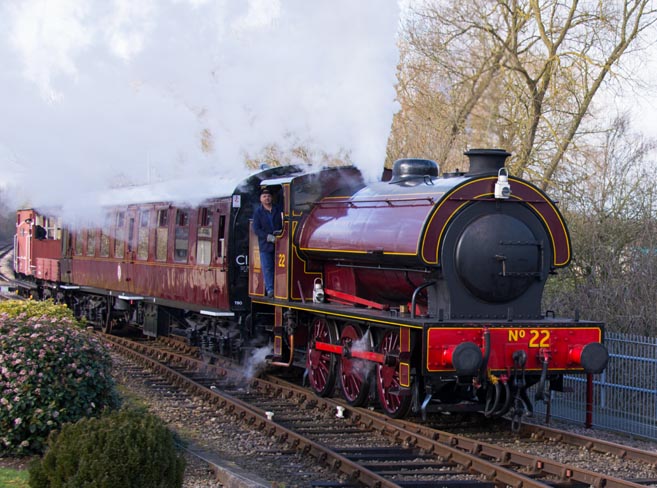 0-6-0ST no22 at Orton Mere 0-6-0ST no22 at Orton Mere