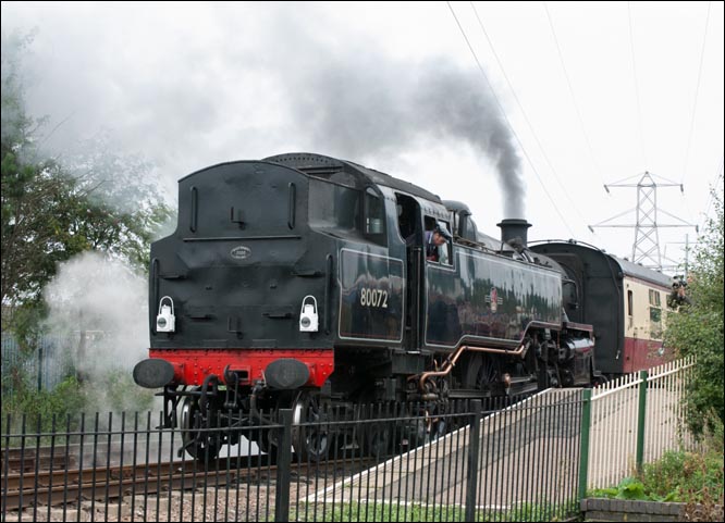 British Railways standard tank 2-6-4 locomotive no. 80072 at the Nene Valley Railway  British Railways standard tank 2-6-4 locomotive no. 80072 at the Nene Valley Railway
