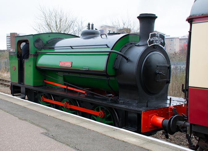 Ring Haw on the Nassington Flyer at Peterborough Nene Valley station 